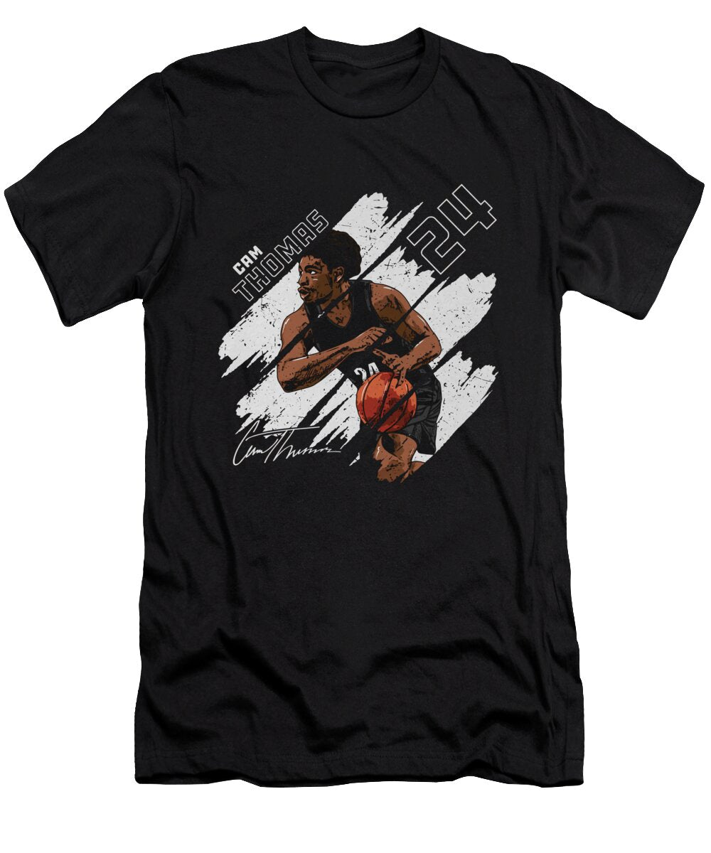 Cam Thomas Brooklyn Stripes Ihsan Sirin T-Shirt