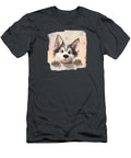 Canadian Eskimo Dog Peeking Over Wall 01 Elisabeth Lucas T-Shirt