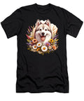 Canadian Eskimo Dog Summer Wildflowers Daisies Sophie Eleanor T-Shirt