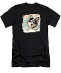 Canadian Inuit Dog Peeking Over Wall 01 Elisabeth Lucas T-Shirt