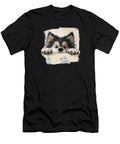 Canadian Inuit Dog Peeking Over Wall 02 Elisabeth Lucas T-Shirt