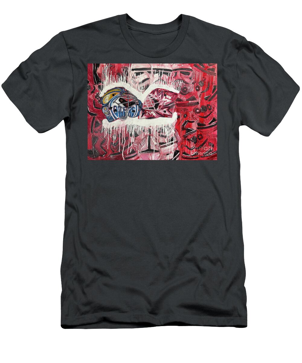 Canadian Oilers Hockey Rooster Art T-Shirt