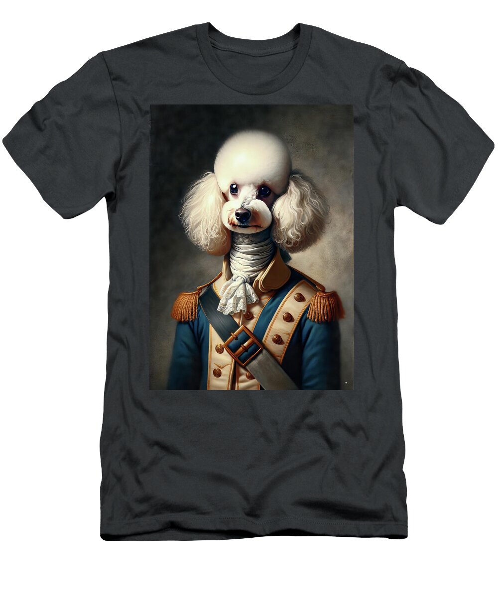 Canine Patriots Poodle Rick Gutierrez T-Shirt