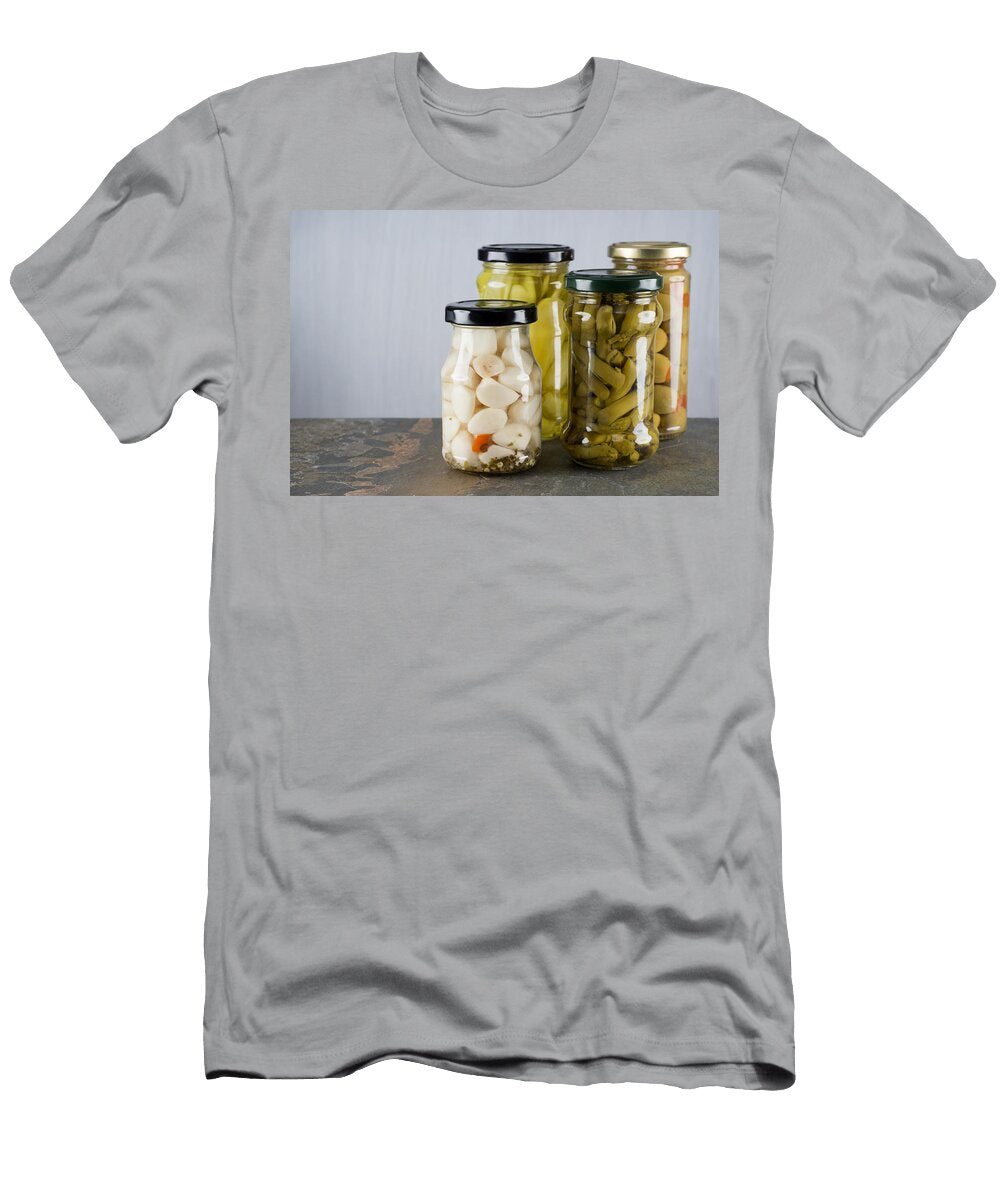 Canned Vegetables in Glass Jars Donald Erickson T-Shirt