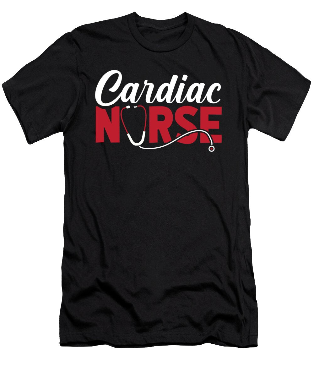 Cardiac Nurse Nursing Hospital Caretaker Ekg Crazy Squirrel T-Shirt