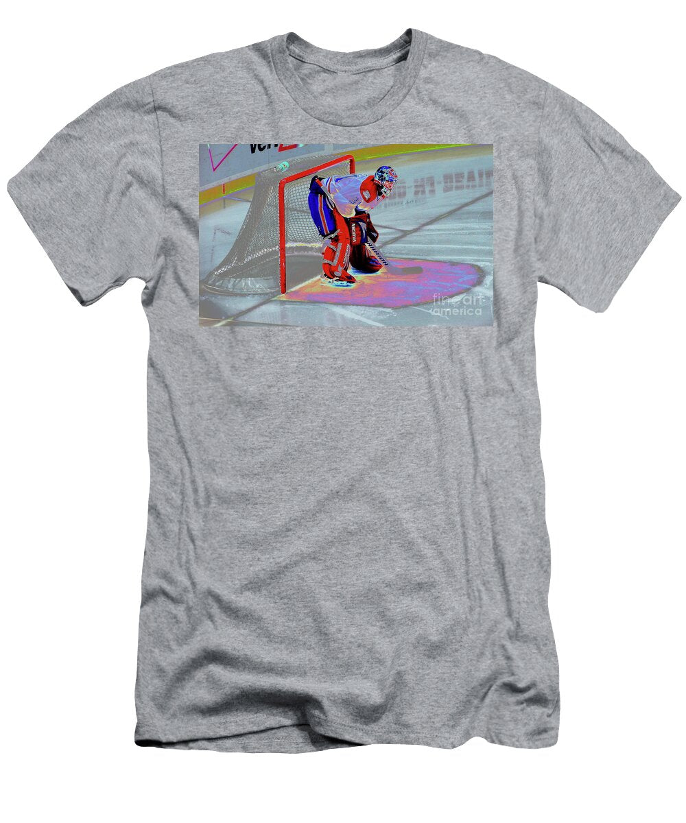 Carey Price Holding Down the Fort in Abstract Brad Knorr T-Shirt