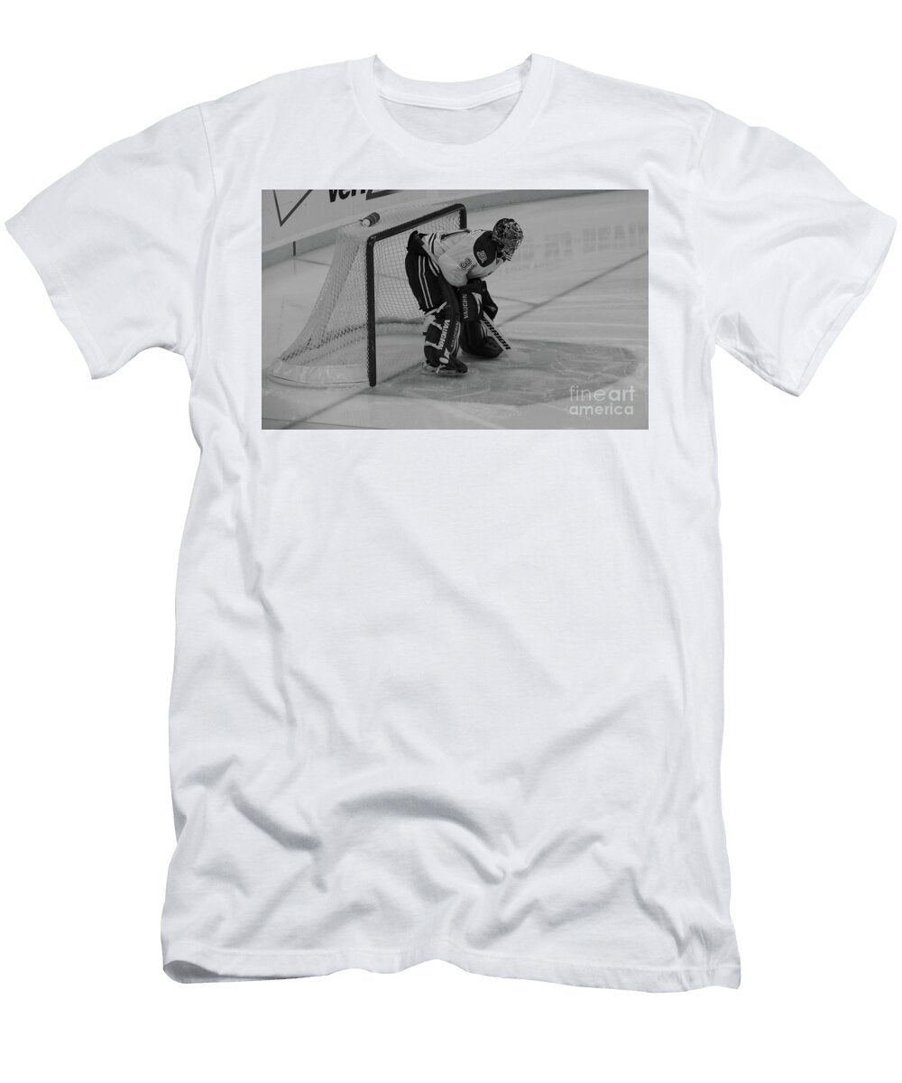 Carey Price Holding Down the Fort in Monochrome Brad Knorr T-Shirt