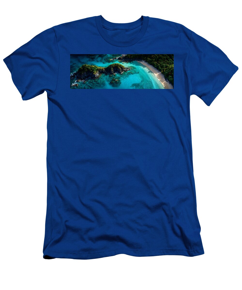 Caribbean Geometry in Crystal Waters Sven Andersen T-Shirt