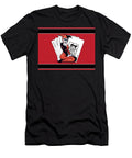Cartoon Woman with Playing Cards Matcha Coffe T-Shirt