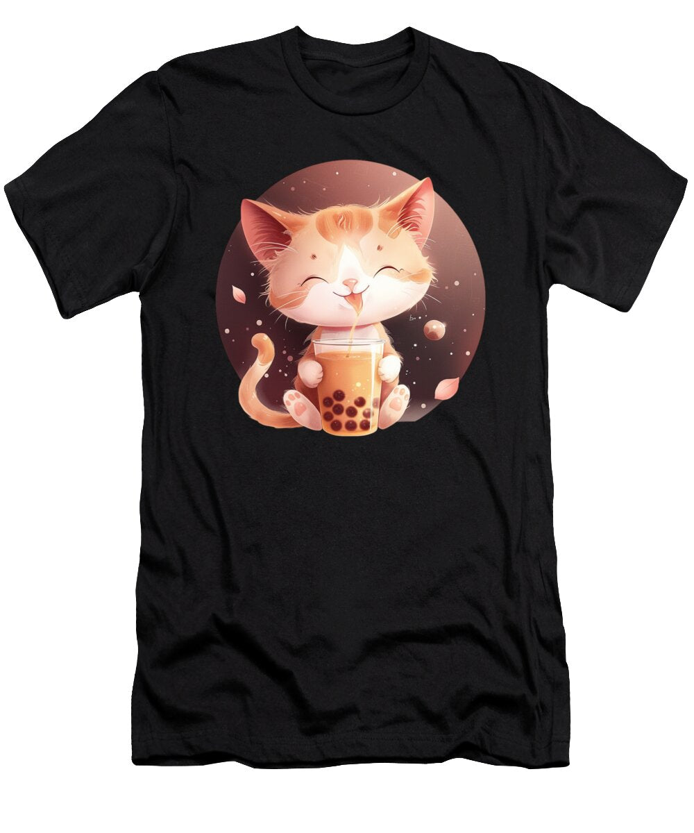 Cat Boba Tea Purr Fect Bubble Brewspng 1 Irene Livingston T-Shirt
