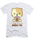 Cat Drink Bubble Tea Boba Tea Clipart Vladimir Boyko T-Shirt