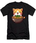 Cat Eating Ramen Noodles Apparel Black Unisex Zyneu Gangd T-Shirt