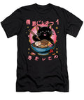 Cat Eating Ramen Noodles Japanese Magna Anime Zyneu Gangd T-Shirt