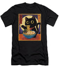 Cat Eating Ramen Noodles Kawaii Cat Anime Lovers Zyneu Gangd T-Shirt