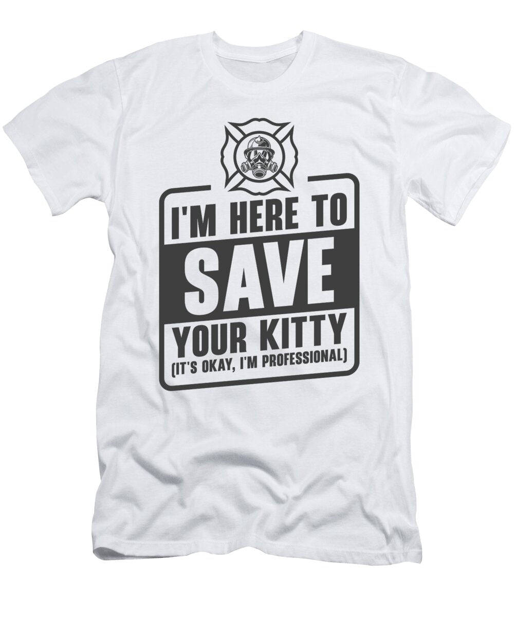 Cat Firefighting Professional Rescue Toms Store T-Shirt