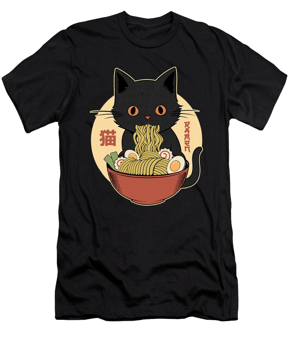 Cat Ramen Funny Zyneu Gangd T-Shirt