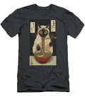 Cat Ramen Siamese Cat Eating Ramen Zyneu Gangd T-Shirt