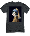 Cat with a Pearl Earring Delphimages Photo Creations T-Shirt