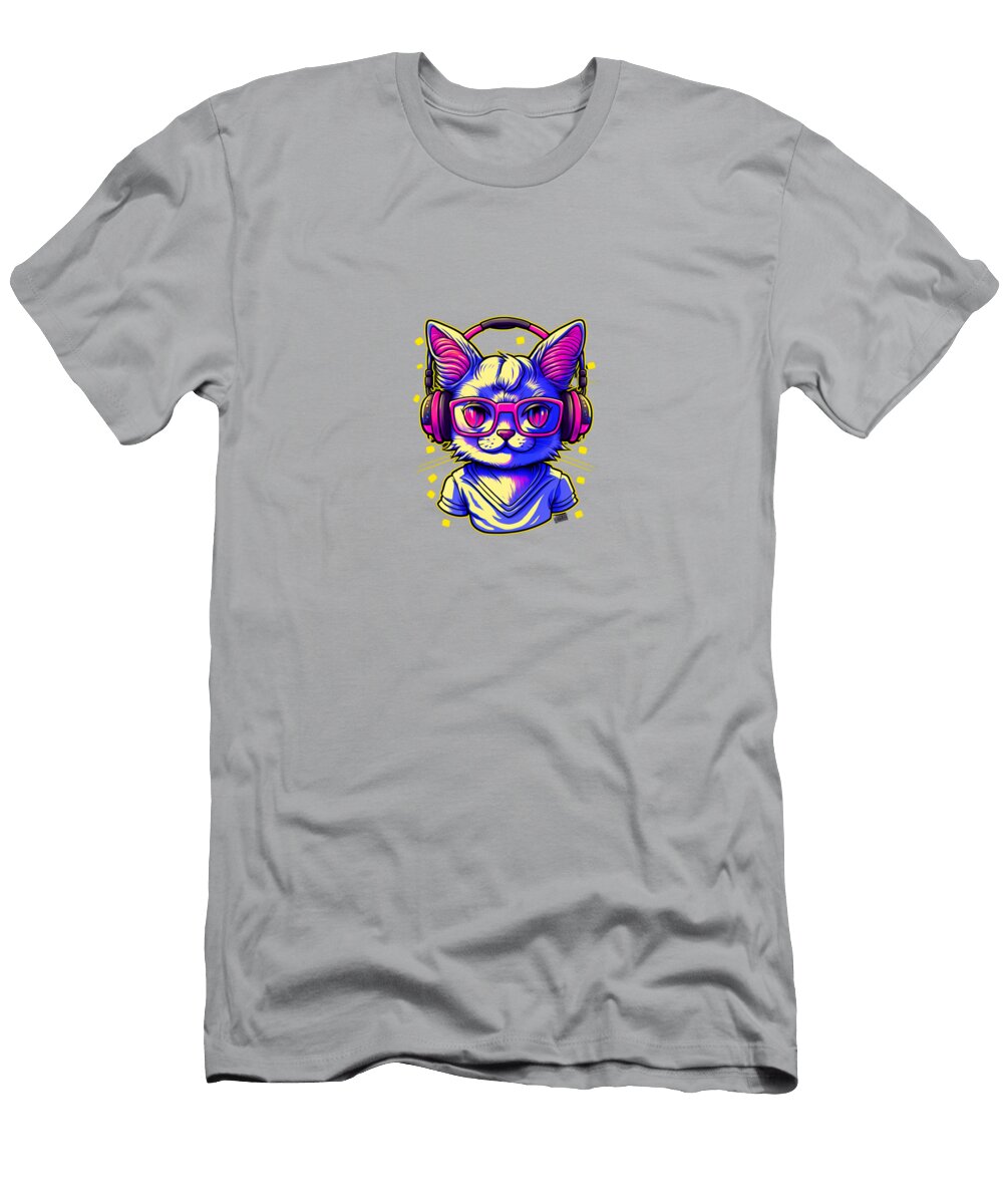 Cat with Glasses Kailooma X Thedol T-Shirt