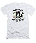 Cat with Matcha and Coffee Joanna Redesiuk T-Shirt