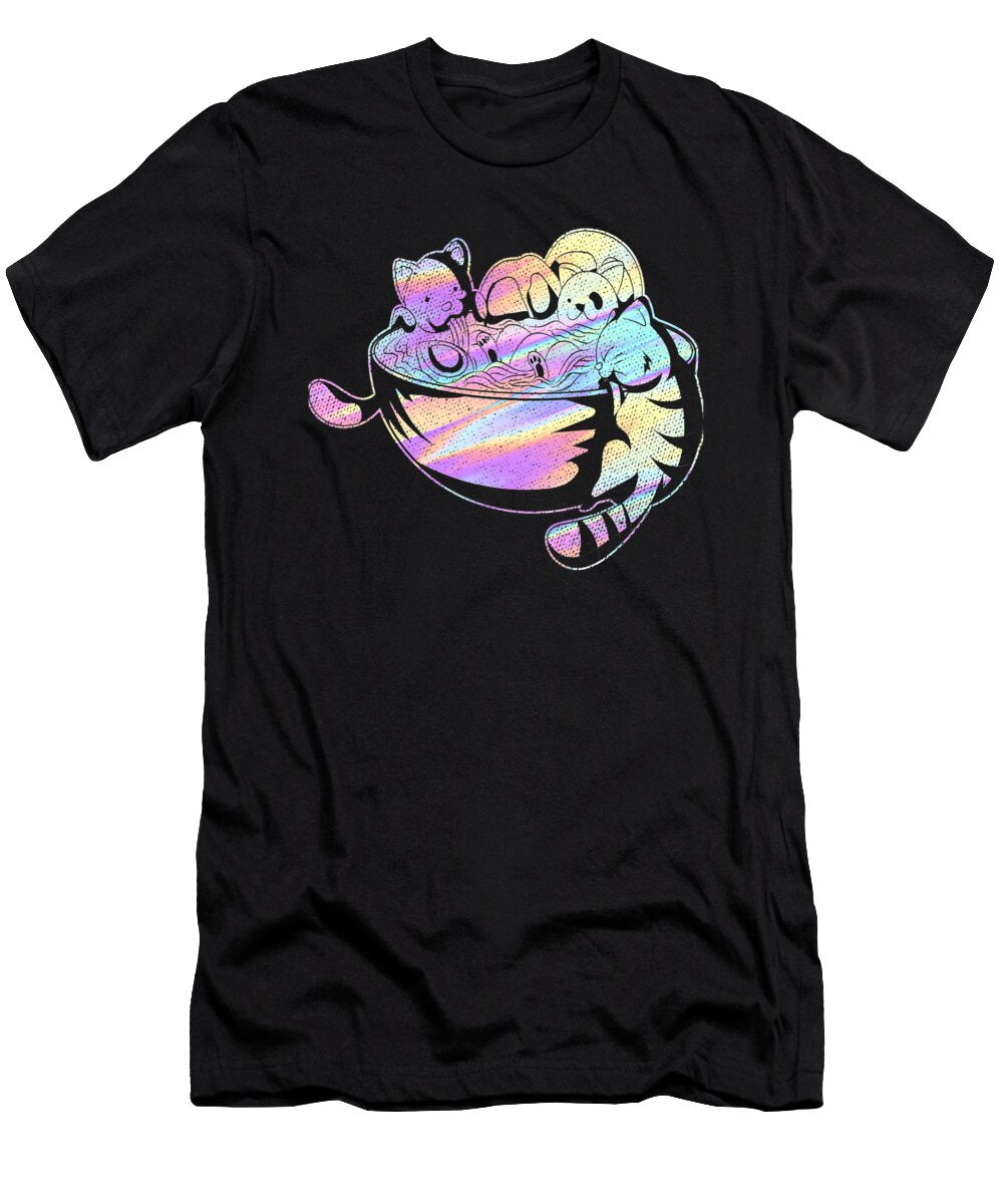 Cats Pastel Goth Aesthetic Japanese Anime Animals Ramen Dhbubble T-Shirt