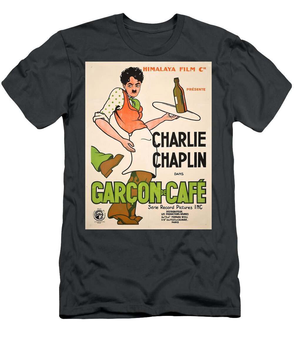 Caught in a Cabaret 1914 Short Comedy Retro Movie Poster Upscaled T-Shirt