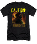 Caution Firefighter Fire Rescue Fireman Firefighting Maximus Designs T-Shirt