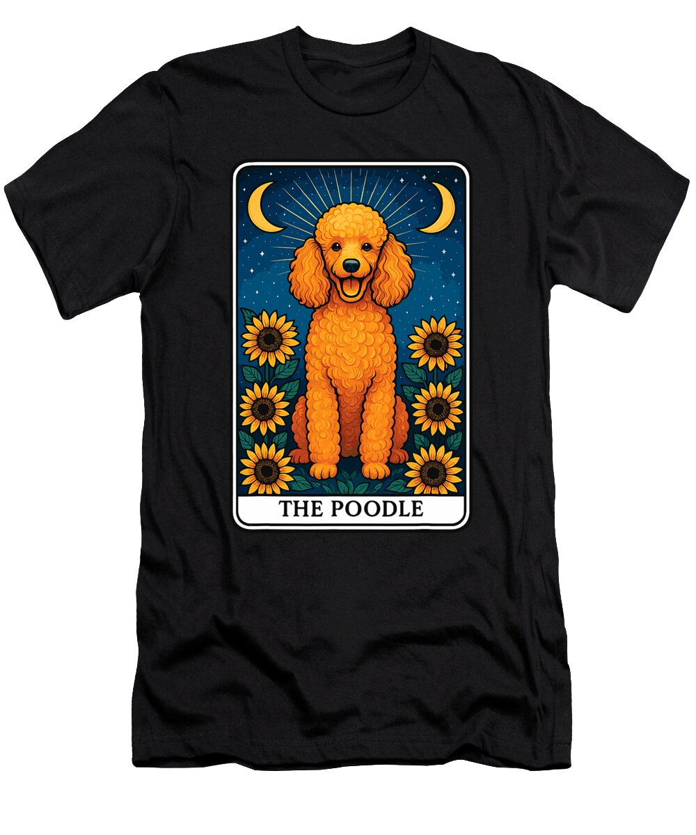 Celestial Poodle Tarot Card Studi Alex T-Shirt