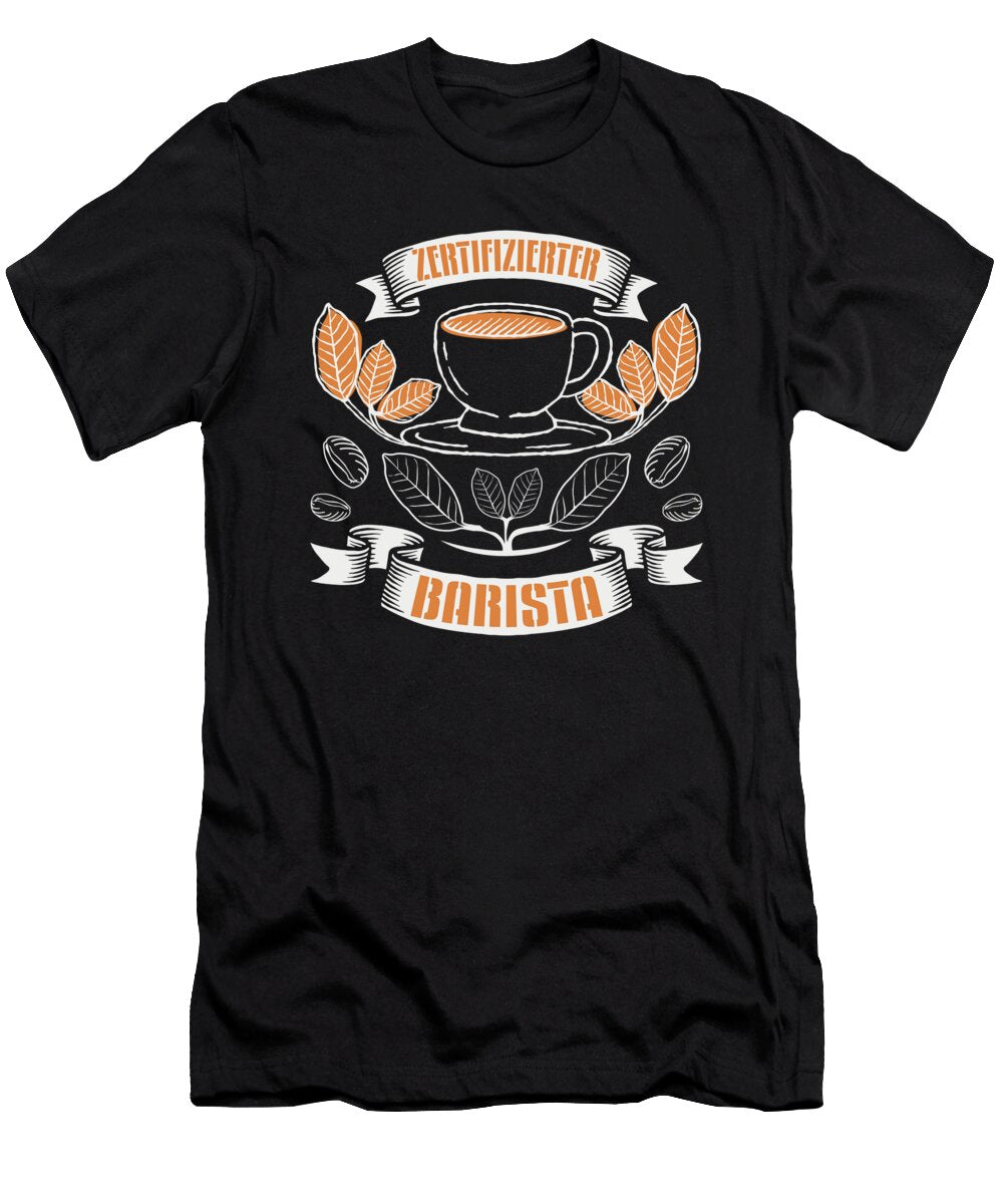 Certified Barista Vintage Coffee Cappuccino Greenoptix T-Shirt
