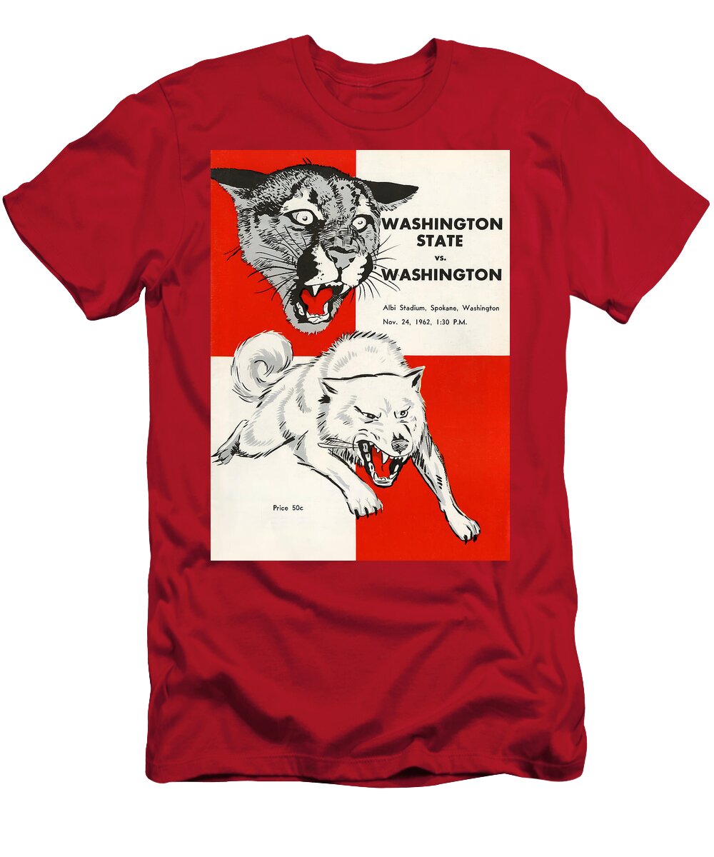 Cfb543 Washington State Vs Washington 1962 Sports Lover T-Shirt