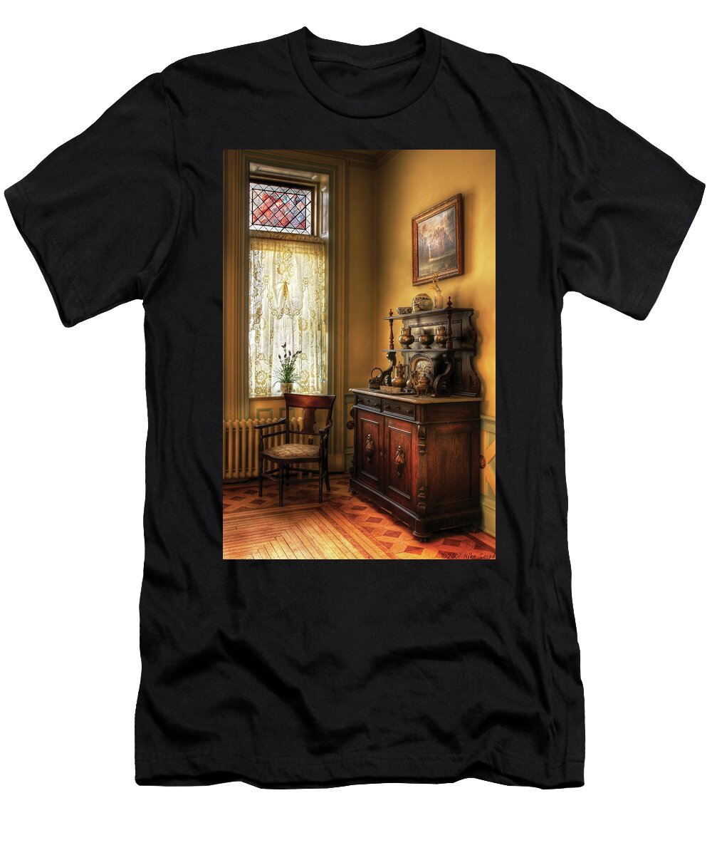 Chair in the Corner of Grandmas Kitchen Mike Savad T-Shirt