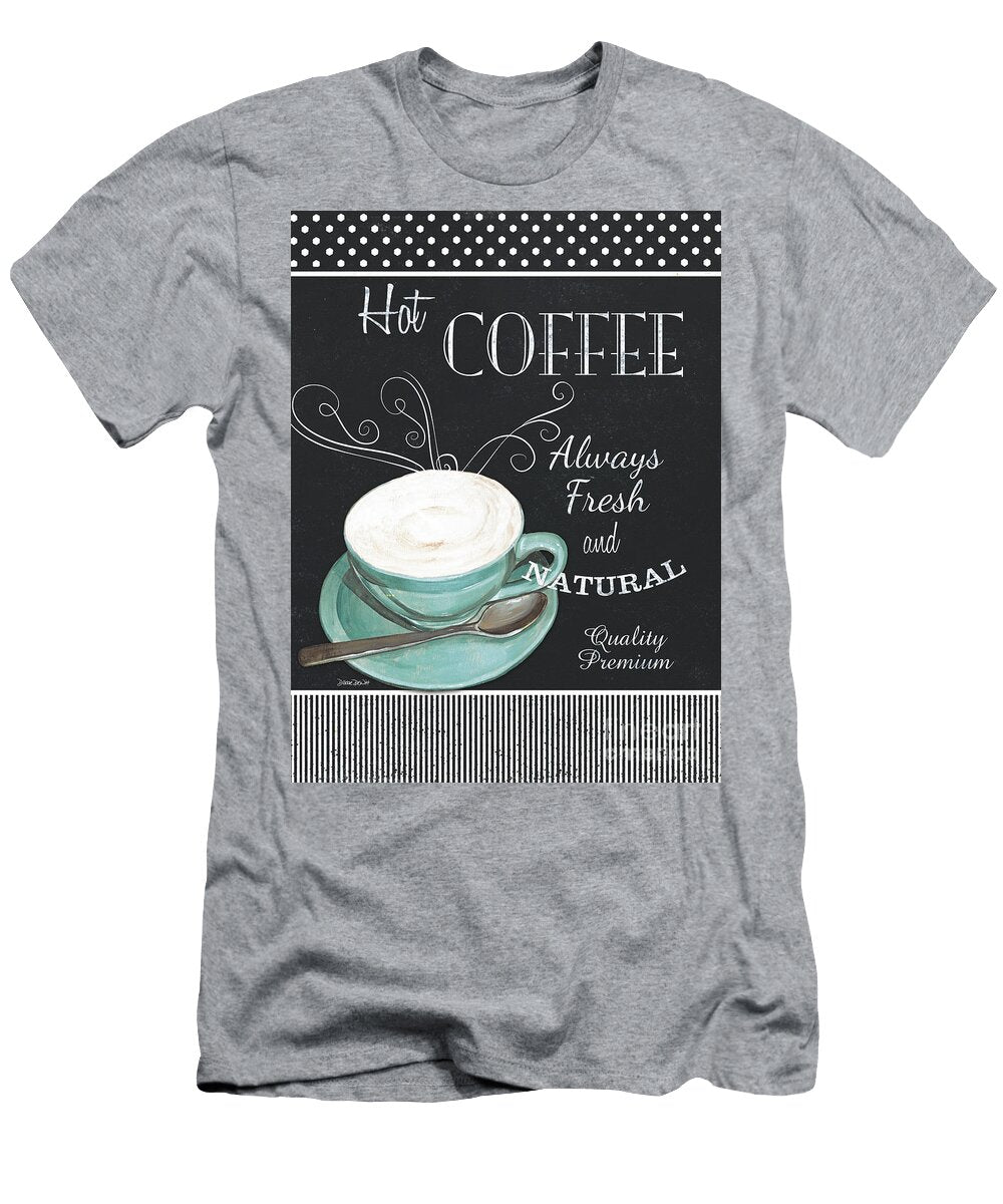 Chalkboard Retro Coffee Shop 1 Debbie Dewitt T-Shirt