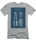 Champagne Bottle Blueprint Denny H T-Shirt