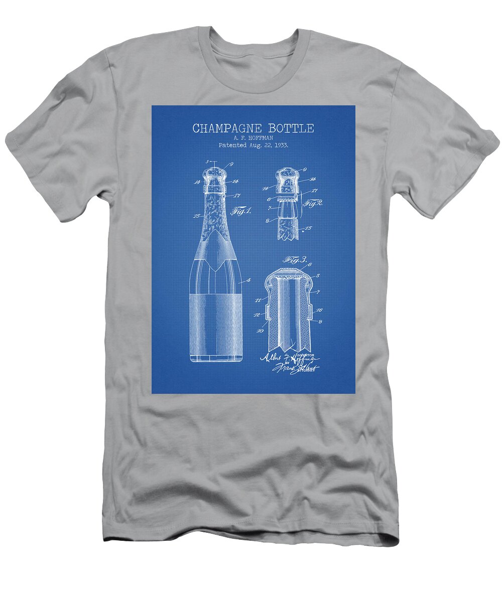 Champagne Patent Blue Denny H T-Shirt