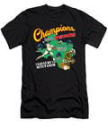 Champions Texas Baseball Texas Baseball Champions Map Graphic World Series Trophy Fireball Eyaden Dan T-Shirt