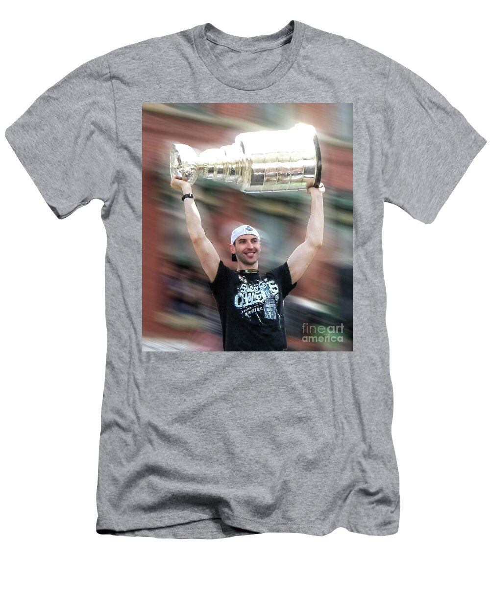 Chara Hoisting the Cup Lisa Kilby T-Shirt