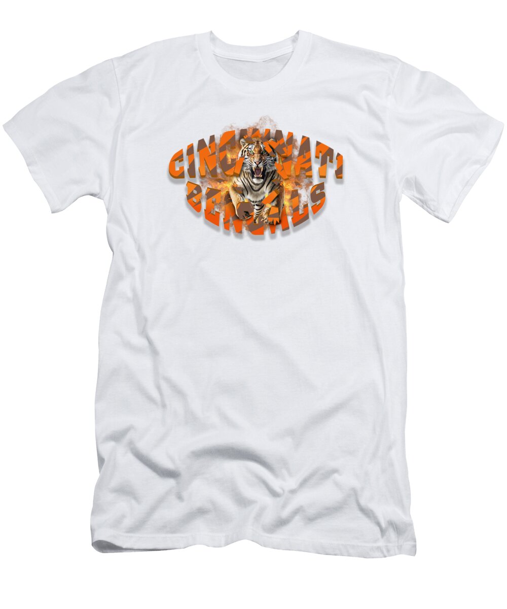 Charging Bengal Tiger Ed Taylor T-Shirt
