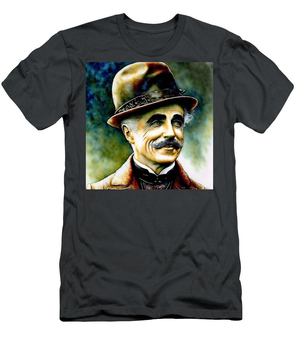 Charlie Chaplin Comic Actor Bob Smerecki T-Shirt