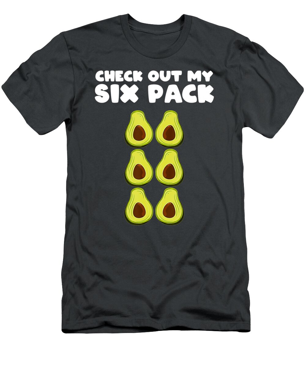 Check Out My Si Pack Avocado Graphic Abs Apparel Handsley Nguyen T-Shirt