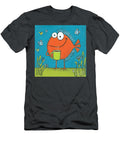 Cheerful Orange Fish with Coffee Olfactoart Studio T-Shirt