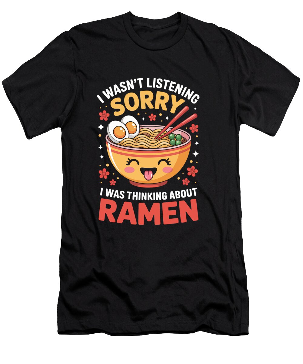 Cheerful Ramen Bowl Illustration Joanna Redesiuk T-Shirt