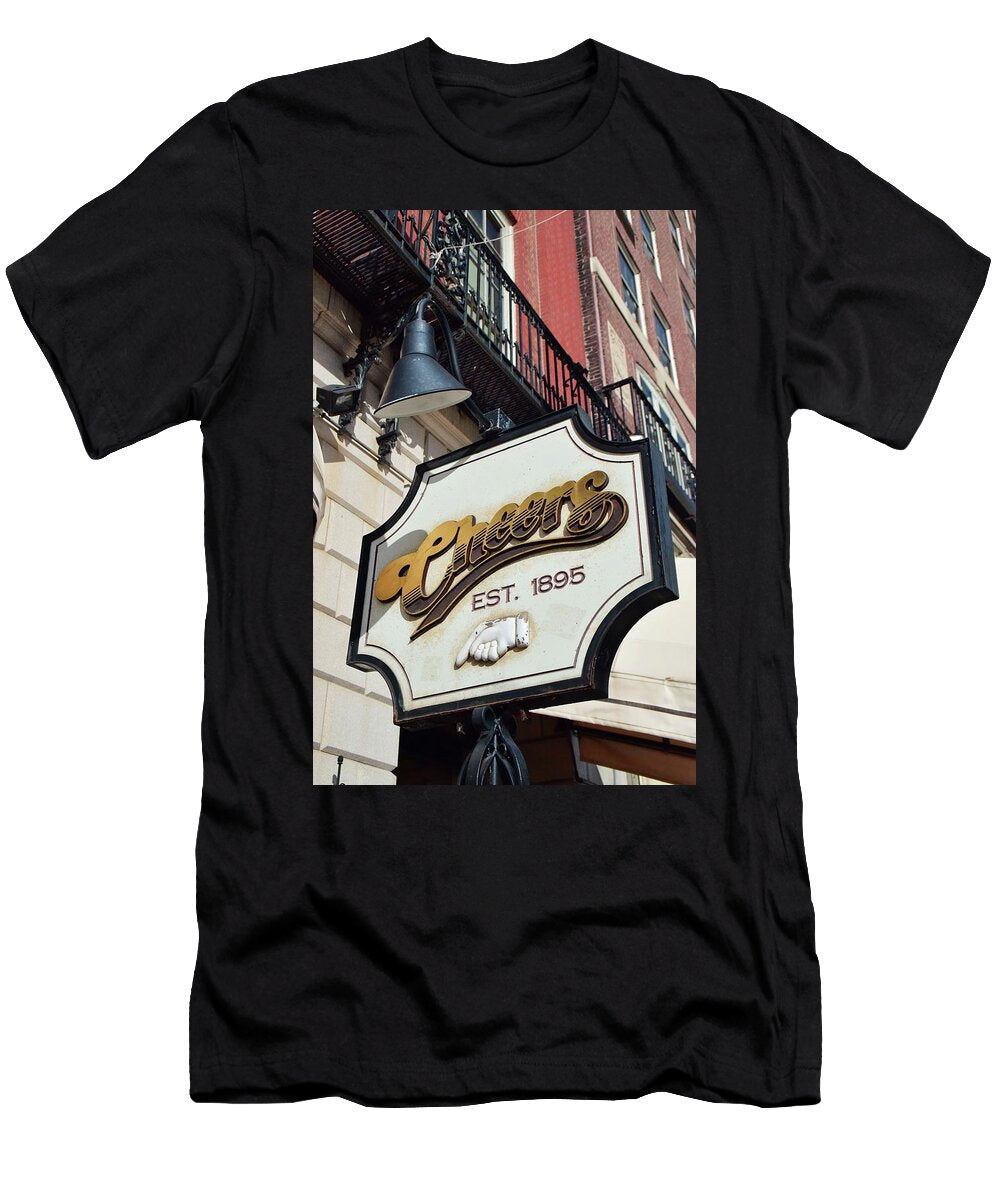 Cheers Sign Vertical Frozen in Time Fine Art Photography T-Shirt