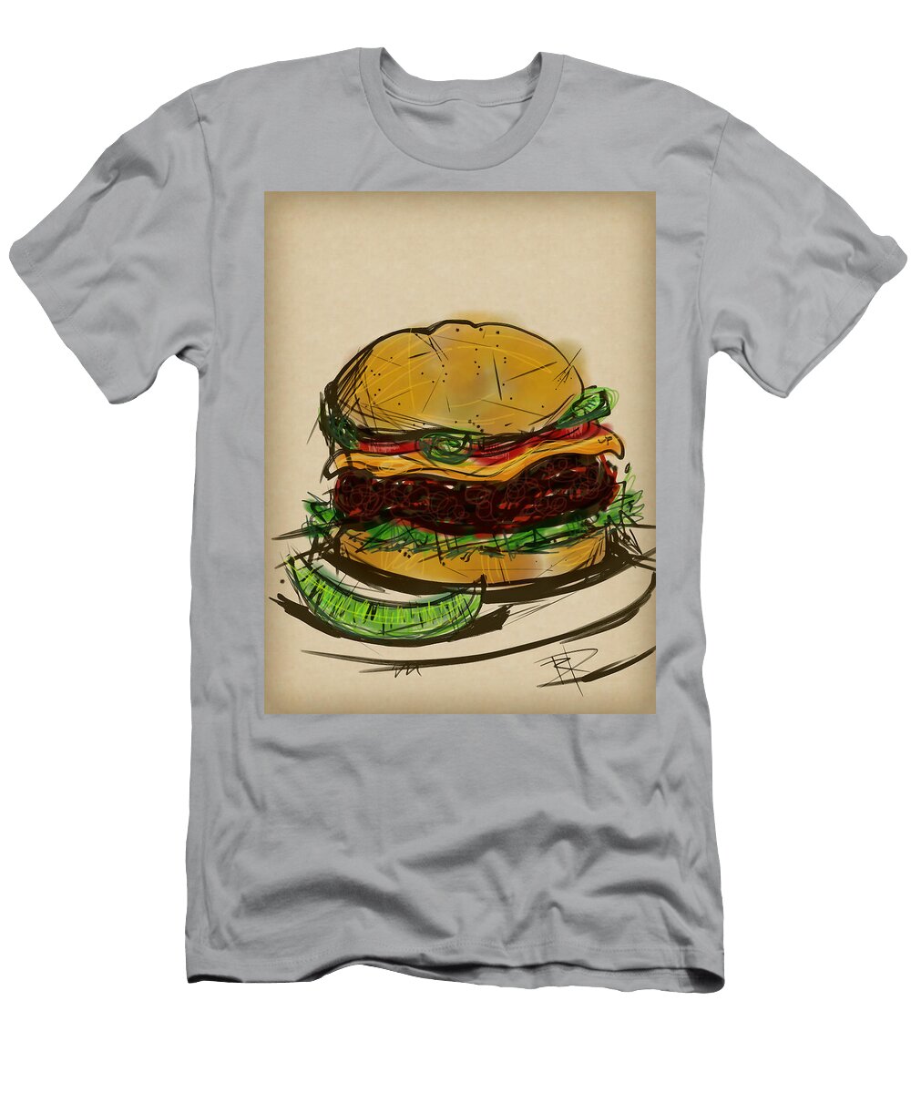 Cheese Burger Russell Pierce T-Shirt