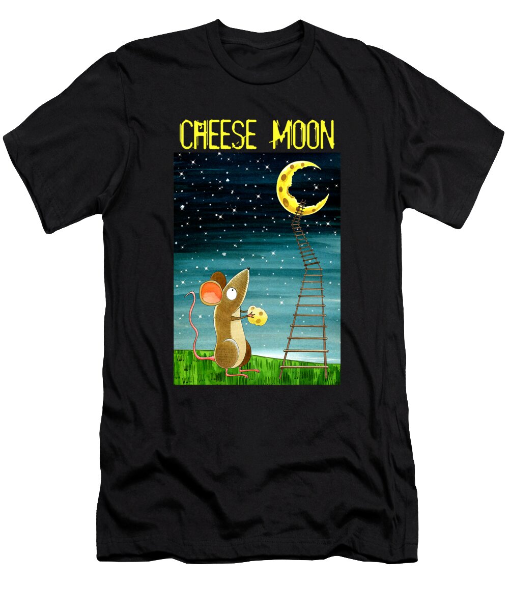 Cheese Moon Andrew Hitchen T-Shirt