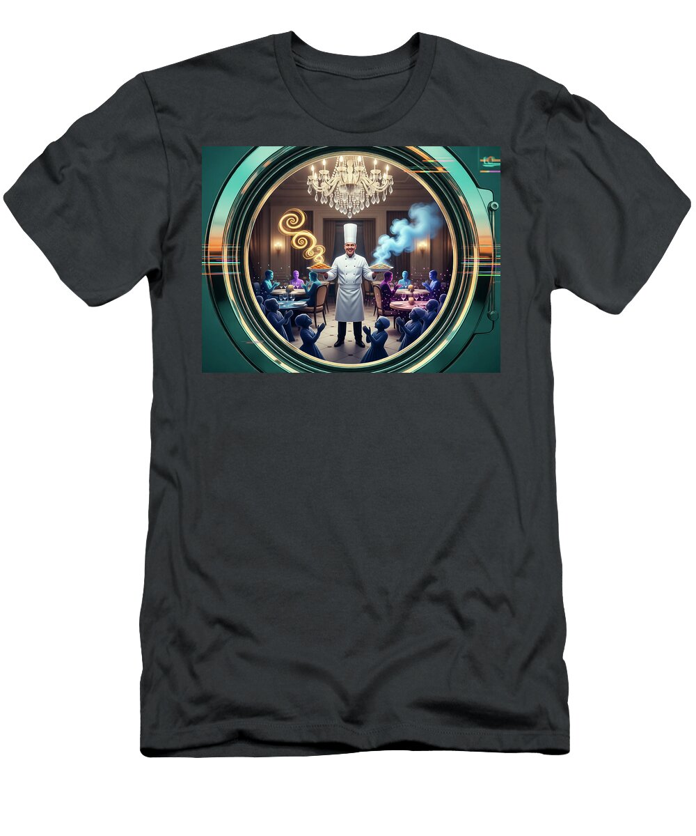 Chef in a Futuristic Setting Caporusso Vitantonio T-Shirt