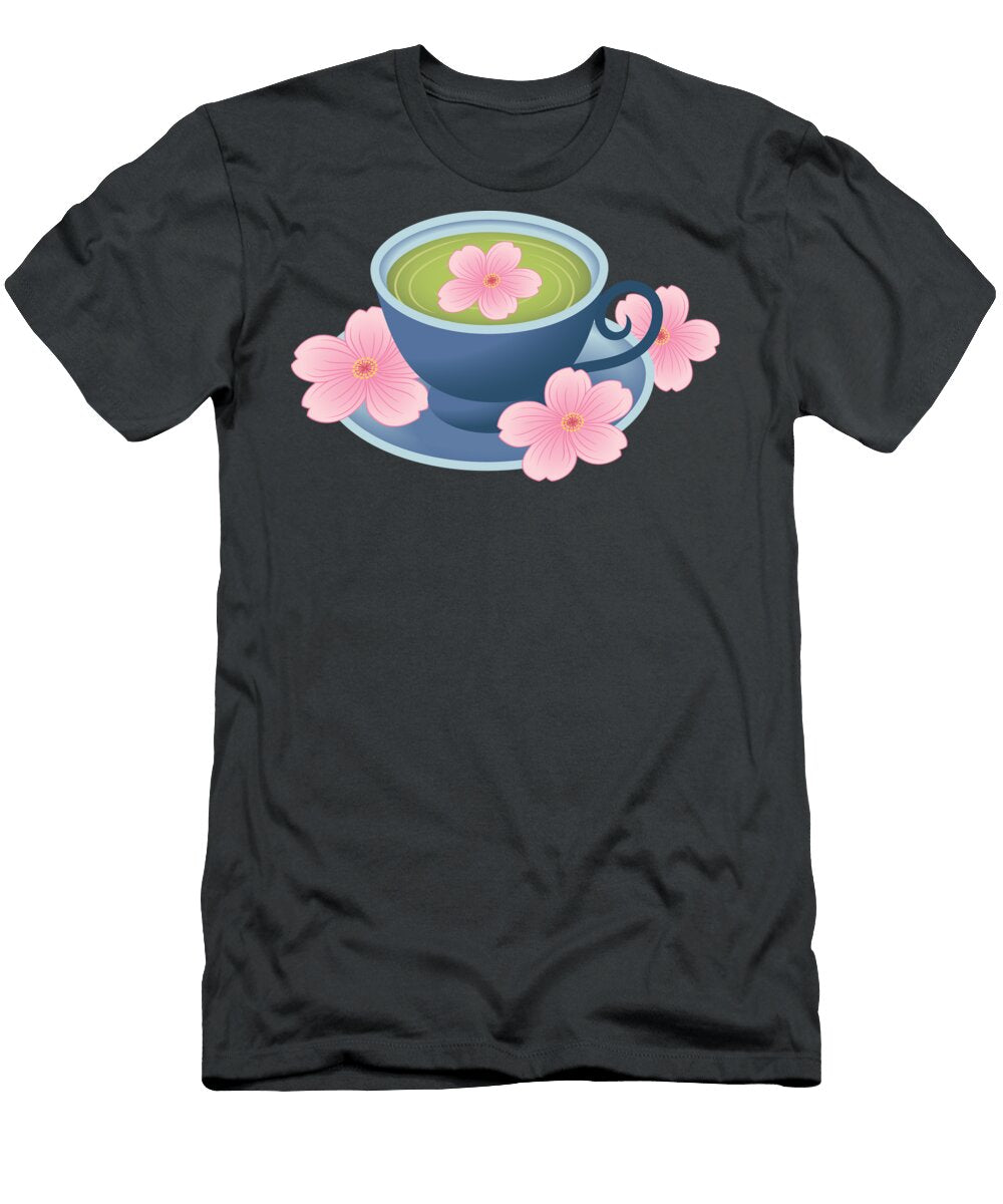 Cherry Blossom Green Tea Ryan Mcgurl T-Shirt