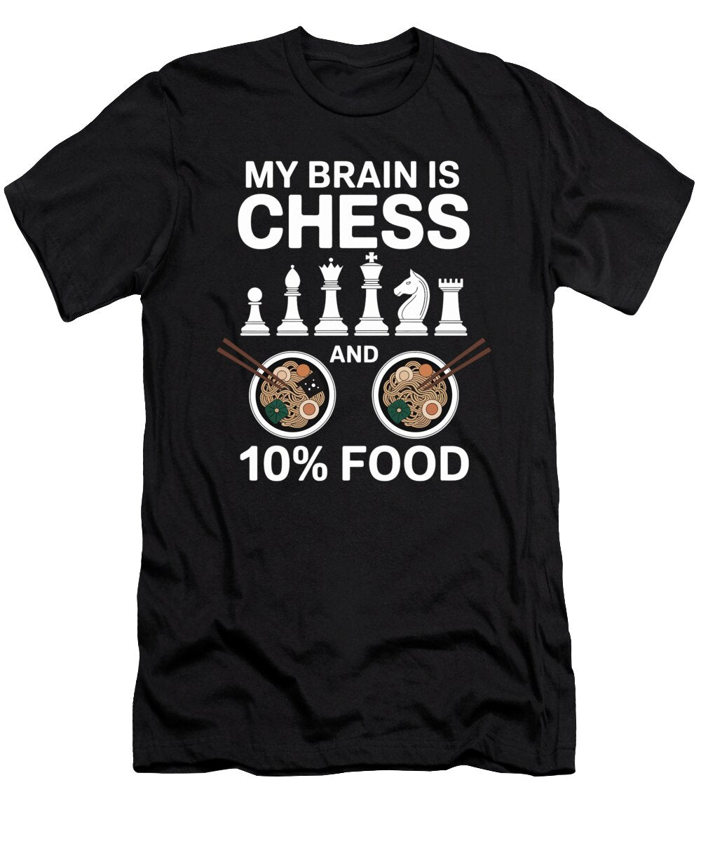 Chess and Food Humor Joanna Redesiuk T-Shirt