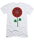 Chicago Bears NFL Football Team Logo Flower Art Steven Shaver T-Shirt