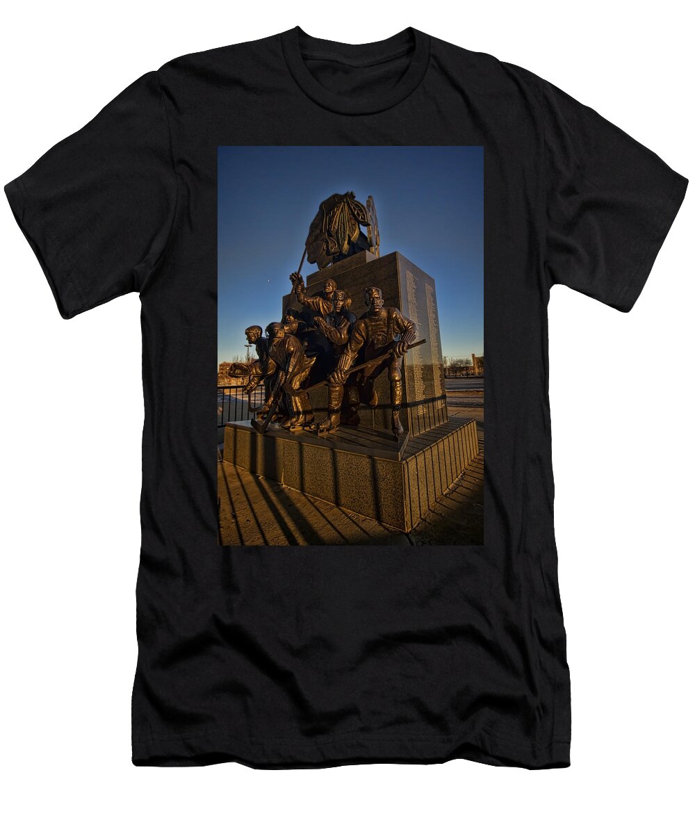 Chicago Blackhawk Sculpture Sven Brogren T-Shirt