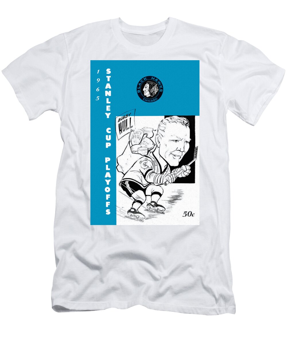 Chicago Blackhawks 1965 Playoff Program Big 88 Artworks T-Shirt